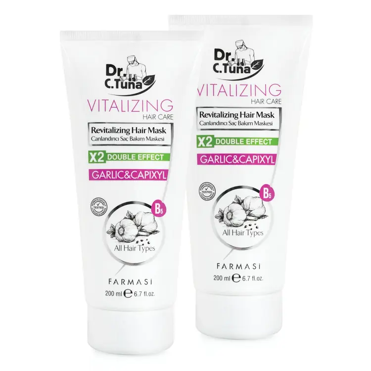 image of SET 2/1 GARLIC HAIR MASK 200 ML DR C TUNA VITALIZING