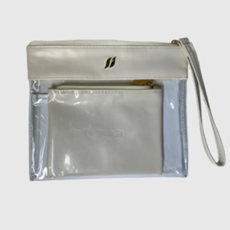 image of MAKEUP BAG SET 2IN1 BEIGE